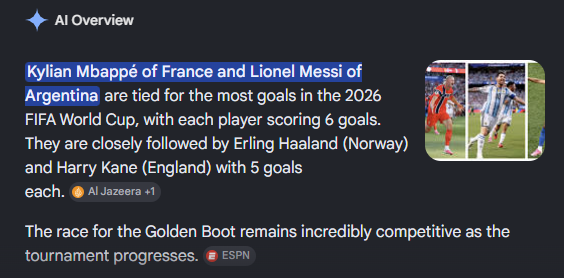 yardi4life's tweet photo. #fifaworldcup2026

Google (Gemini) vs Bing (Co-pilot), result on 7/2/2026 https://t.co/w7kZurrmJl