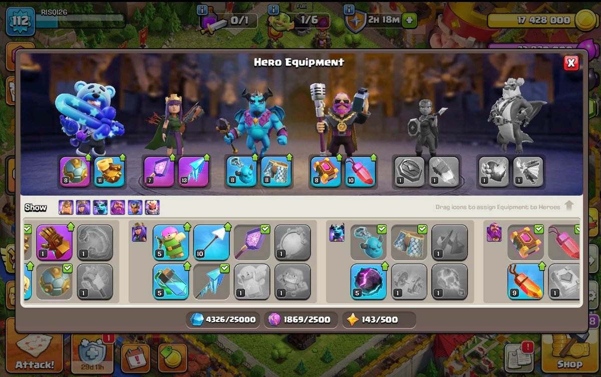 MuchRisqi's tweet photo. @ClashofClans Please fix the Hero’s Journey immediately！ https://t.co/GvJgHfigg0