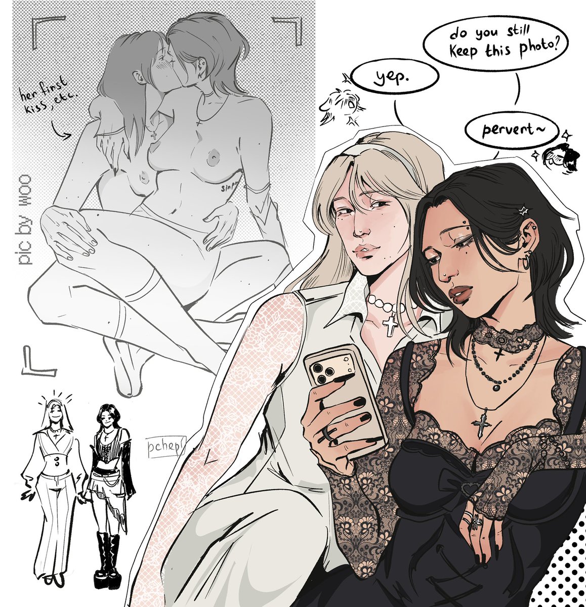 pchepiart23's tweet photo. she’s alpha, im her omega 
im yin, she’s my yang

fem!🐶🐈‍⬛ https://t.co/ppSxFpvqlC