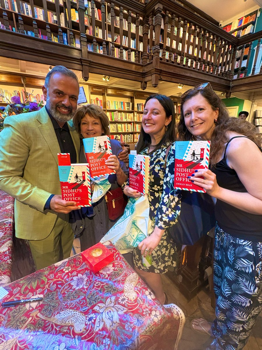 Ina_Christova's tweet photo. So wonderful to attend Amman’s special book launch of ‘Mr Siddhu’s Post Office’ 💌 @Dauntbooks! We did the @FaberAcademy course together and this was a wonderful moment 🎉📚 #WritingCommunity https://t.co/XcPA0Jfw8S