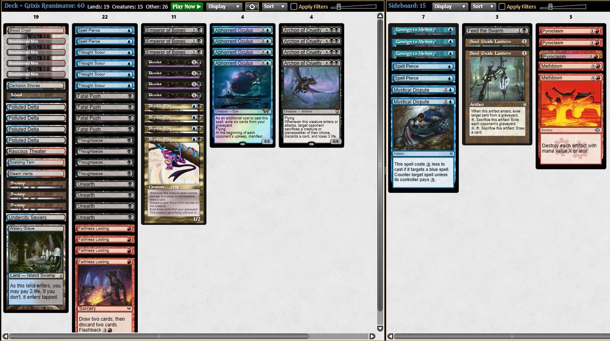 broers__'s tweet photo. Split in the finals of the Modern Challenge with Grixis Reanimator. I didn't understand the appeal until I had a turn 2 Archon in play. https://t.co/sGyZYmvZTF