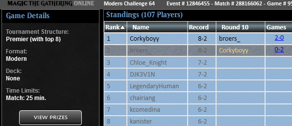 broers__'s tweet photo. Split in the finals of the Modern Challenge with Grixis Reanimator. I didn't understand the appeal until I had a turn 2 Archon in play. https://t.co/sGyZYmvZTF