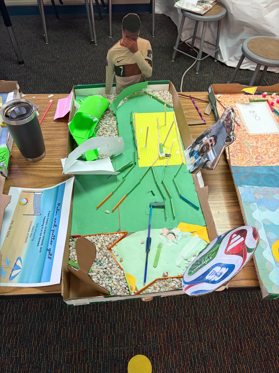 LIBERTYSCHOOLS's tweet photo. Have you been hitting the links this summer? Do you think you could conquer these holes our summer school students designed? #ShareTheGoodLPS https://t.co/6s2uuki9zi