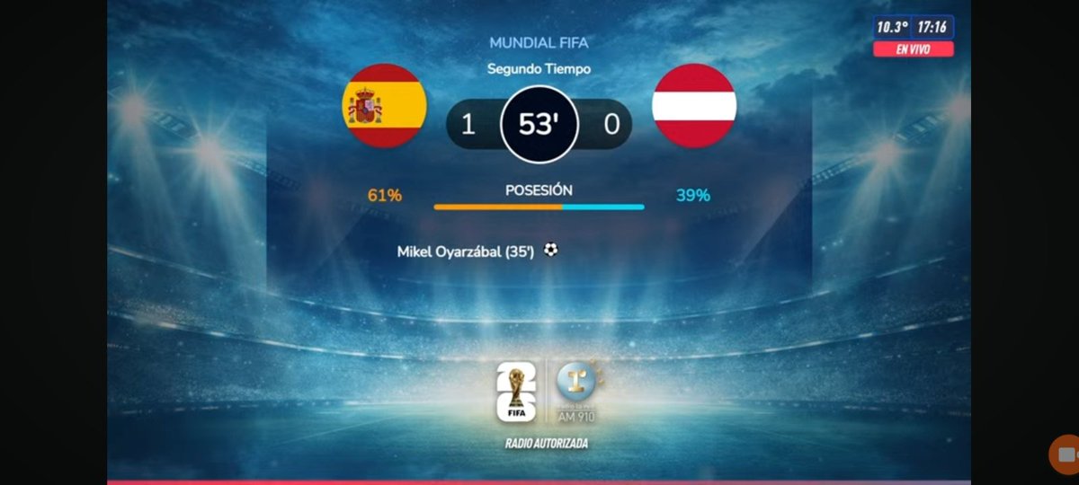 DanielLean13894's tweet photo. MUNDIAL DE FUTBOL 2026: ESPAÑA GANA 1 A 0 A AUSTRIA CON GOL DE OYARZÁBAL https://t.co/42OxntP3fo
