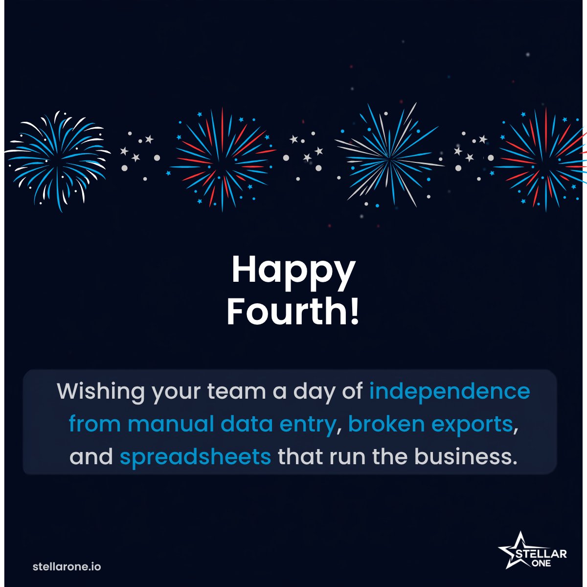 StellarOneInc's tweet photo. Enjoy the long weekend, everyone! 🗽 https://t.co/T6zhOxAksG