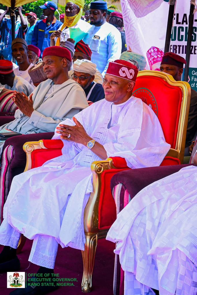 IbraheemFada's tweet photo. Today, His Excellency, Alhaji @Kyusufabba , officially launched the distribution of fertilizer to farmers across Kano State under the government’s 50% subsidy initiative. https://t.co/L5P8ajavvQ