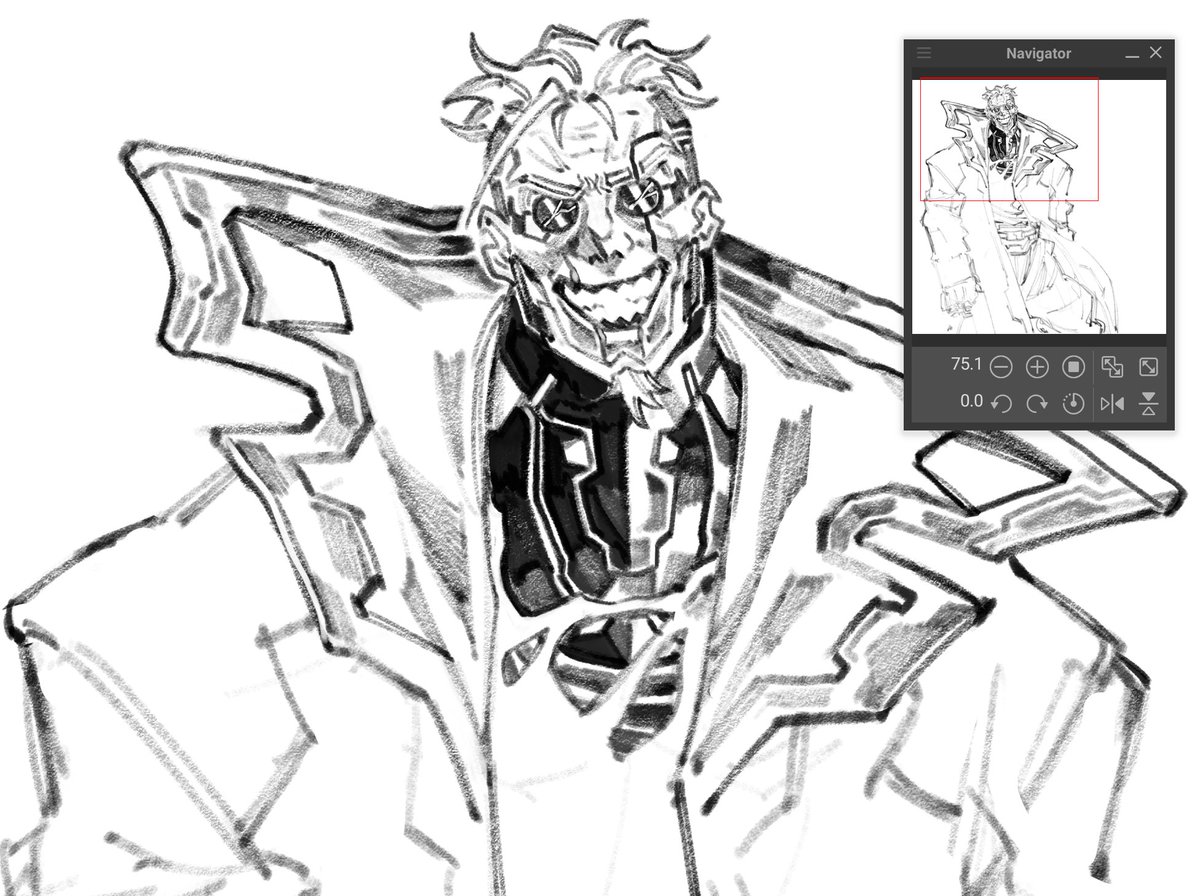 ko_ahruru's tweet photo. the king(sley) has gone psycho 

#edgerunners2 #wip https://t.co/d76A0IiDrU