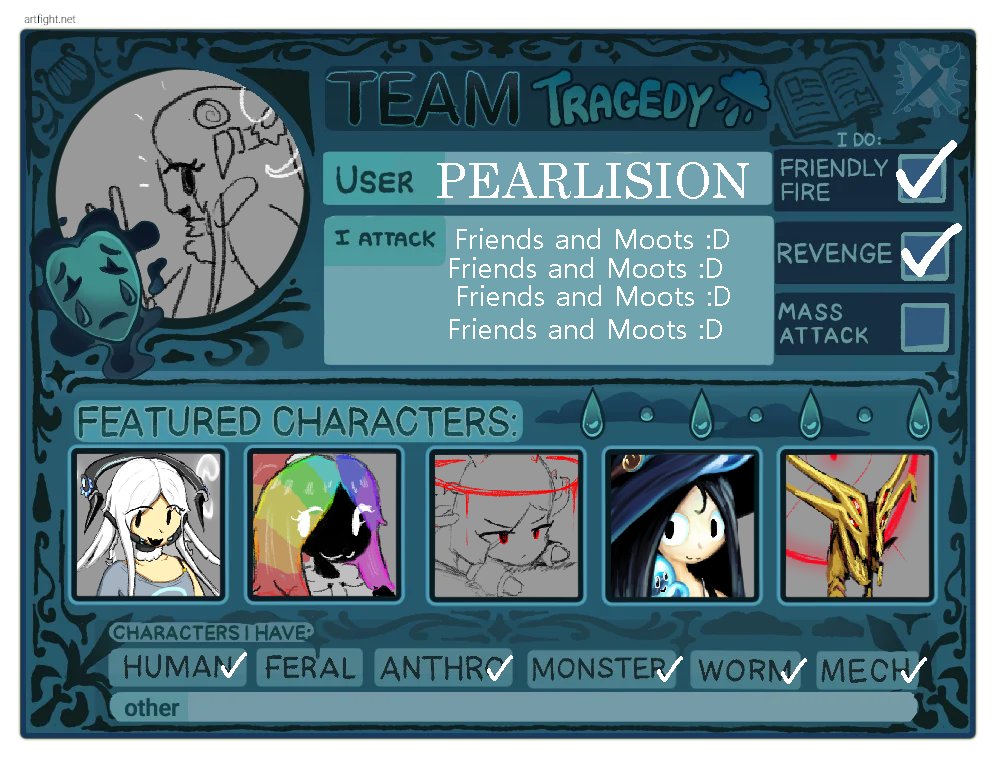Pearlision's tweet photo. anyway ima try art fight again this year

maybe now that i got a drawing tablet, ill do more attacks

https://t.co/4Bfx1MwaOn https://t.co/sLtjuYkUeS
