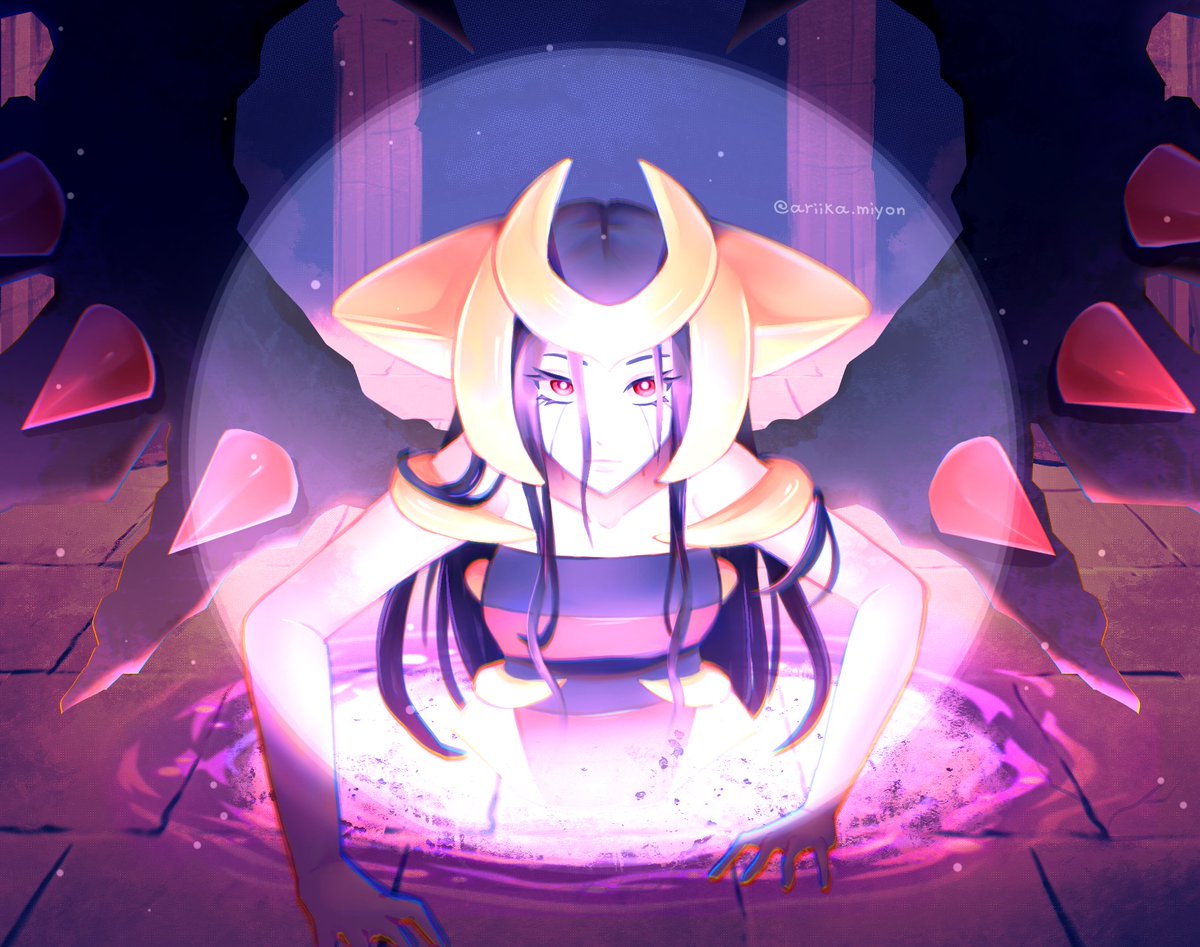 AriikaMiyon's tweet photo. ♡Revenge for Non-non07 on Art Fight
First attack is done! This is a revenge due from last year of a really cool half Giratina oc ✨

#AriikaAF26 https://t.co/zgHZK7VMT3