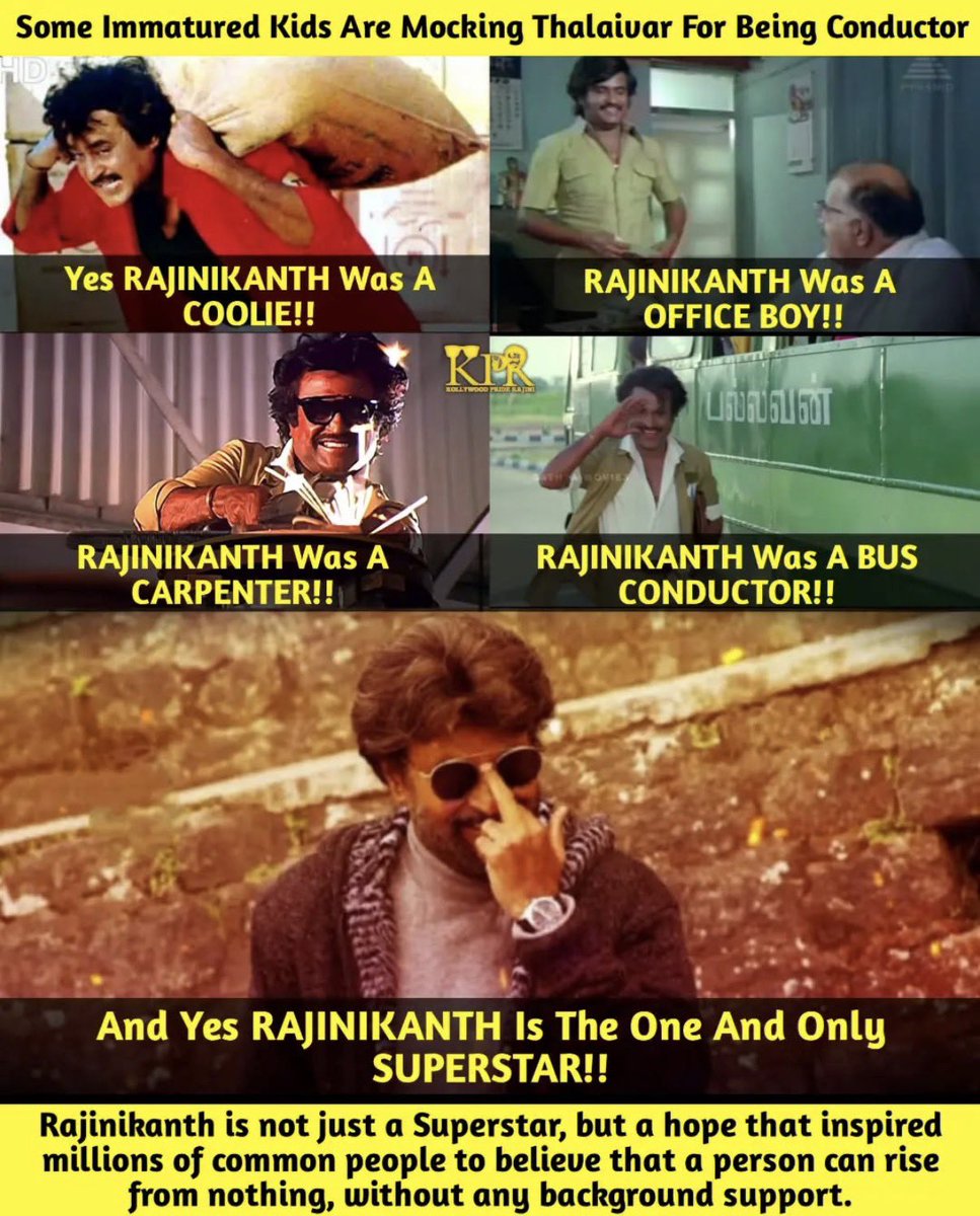 roshinihere's tweet photo. That’s why he is #Superstar ❤️

Love you Thalaivaa❤️

#ForEverFanGirl #Rajinikanth https://t.co/d7YIm0Gvq9
