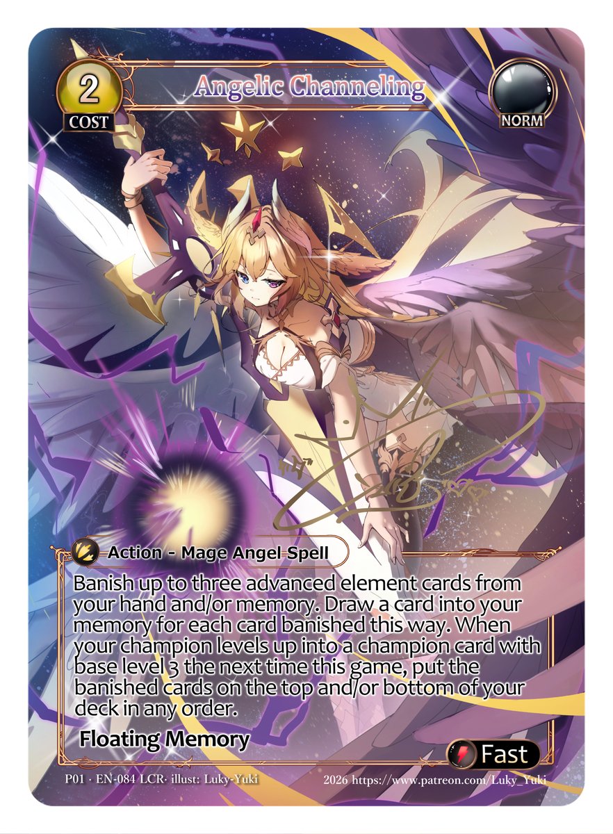 Grandarchive　Angelic Channeling Haniel, Angelic channeling! This is the main custom card for this