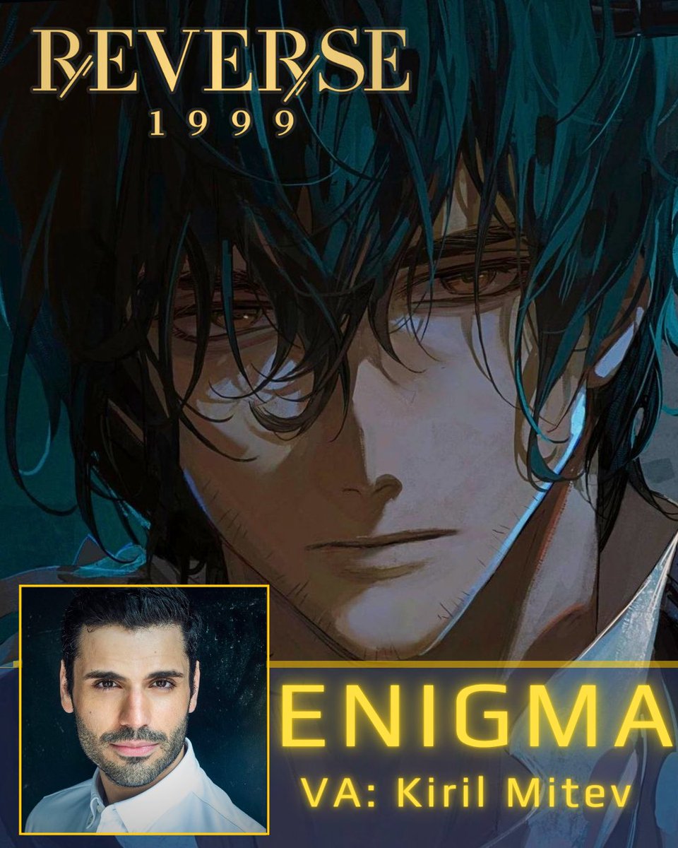 KirilMitev's tweet photo. I can finally announce that I am the English and German voice actor of our wonderful cryptographer, ENIGMA / ADLER HOFMANN in @Reverse1999_GL 
Good luck on your pulls and please! PLEASE! tag me in your fan art and artistic creations so I may see it all! https://t.co/v1gRqvsEYF