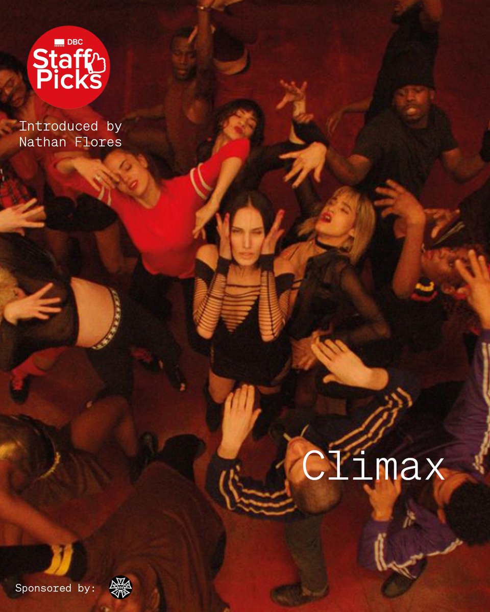WFGCinematheque's tweet photo. Cinematheque projectionist Nathan Flores presents Gaspar Noé’s Climax on July 9, as part of our Staff Picks series. Generously sponsored by IATSE 856 Manitoba. https://t.co/p4s0fMxUac