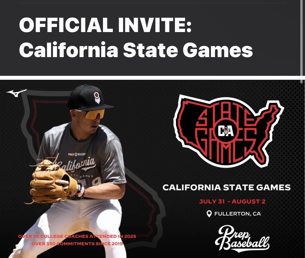 JaylenYepez2's tweet photo. Thank you @PrepBaseballCA 
For inviting me to the California State Games. https://t.co/b1qChUWODq