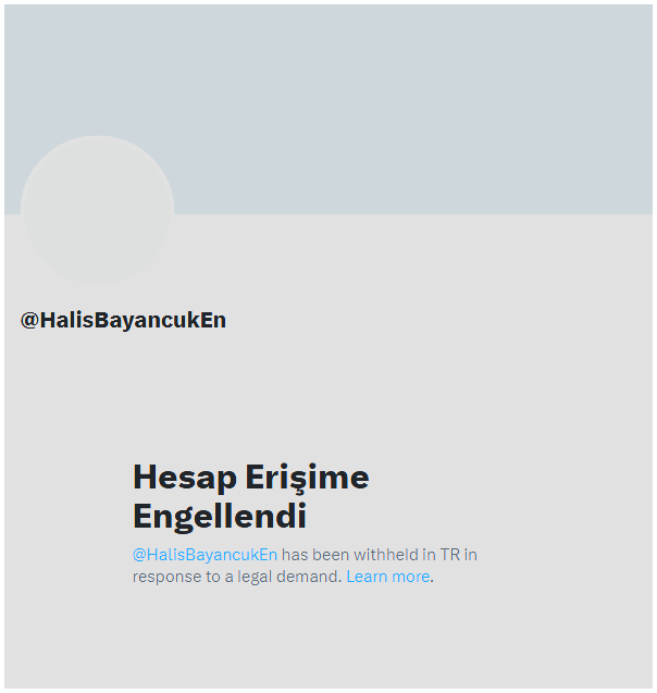 SaidAmidi_1's tweet photo. yetkililerimizin ellerine sağlık. 

Hâricîbaşı Halis Bayancuk'a ait işaret ettiğimiz üçüncü hesap da erişime engellendi. https://t.co/H7CaCMWXOn