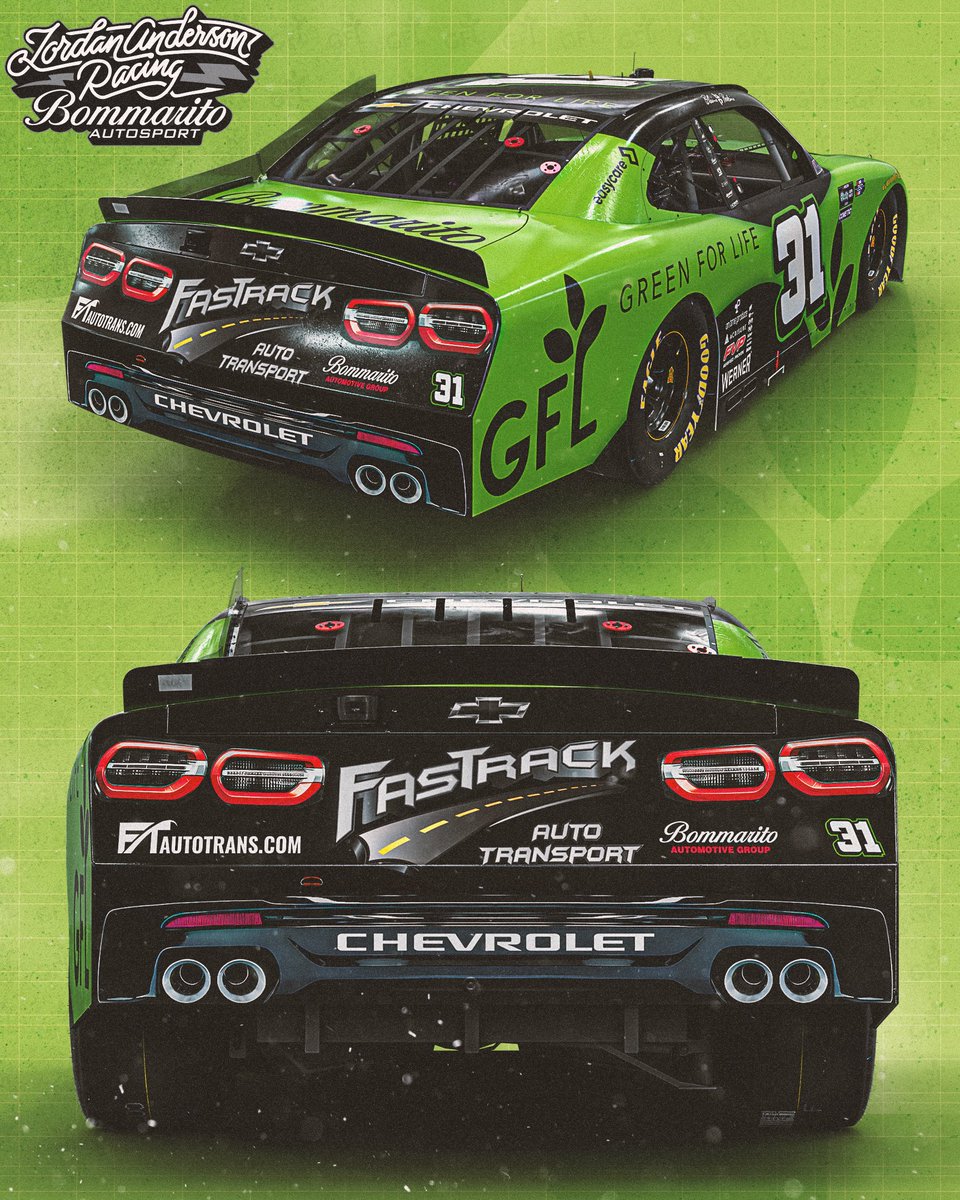 JARnascar's tweet photo. .@GFLenv will be riding along with @BlainePerkins21 for the first time in 2026 at @ChicagolndSpdwy!

#NASCAR | #Cuervo300 https://t.co/NoHwpUSbPj
