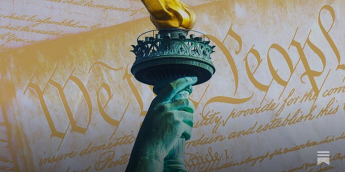 micyoung75's tweet photo. The Declaration of Independence has two halves. The second paragraph is the one everyone quotes. The section that follows is a list of grievances against King George, and one of them reads directly: He has endeavored to prevent the population of these States, for that purpose obstructing the laws for naturalization of foreigners, refusing to pass others to encourage their migration hither.

The founders put that in as a charge against a tyrant. Proof that the king had forfeited his right to govern.

This July 4th, while ICE runs a quiet 2,000-arrest-a-day operation without fanfare, the document we're celebrating names blocking immigration as one of the things that ends a government's legitimacy. Gerald Ford knew this. He went to Monticello on the bicentennial to swear in new citizens and told them: We have gained far, far more than we have given. Reagan said it at his farewell. Both men are now deceased members of the party running the deportation operation.