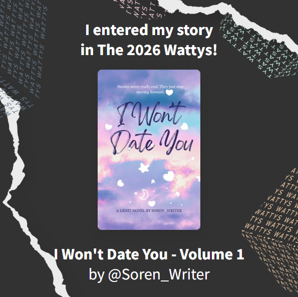 SorenLN_'s tweet photo. Wish me luck! #Wattpad #lightnovel #Romance #teenfiction #FictionNovel #Anime #WebNovels https://t.co/FXWBXY8ZIy