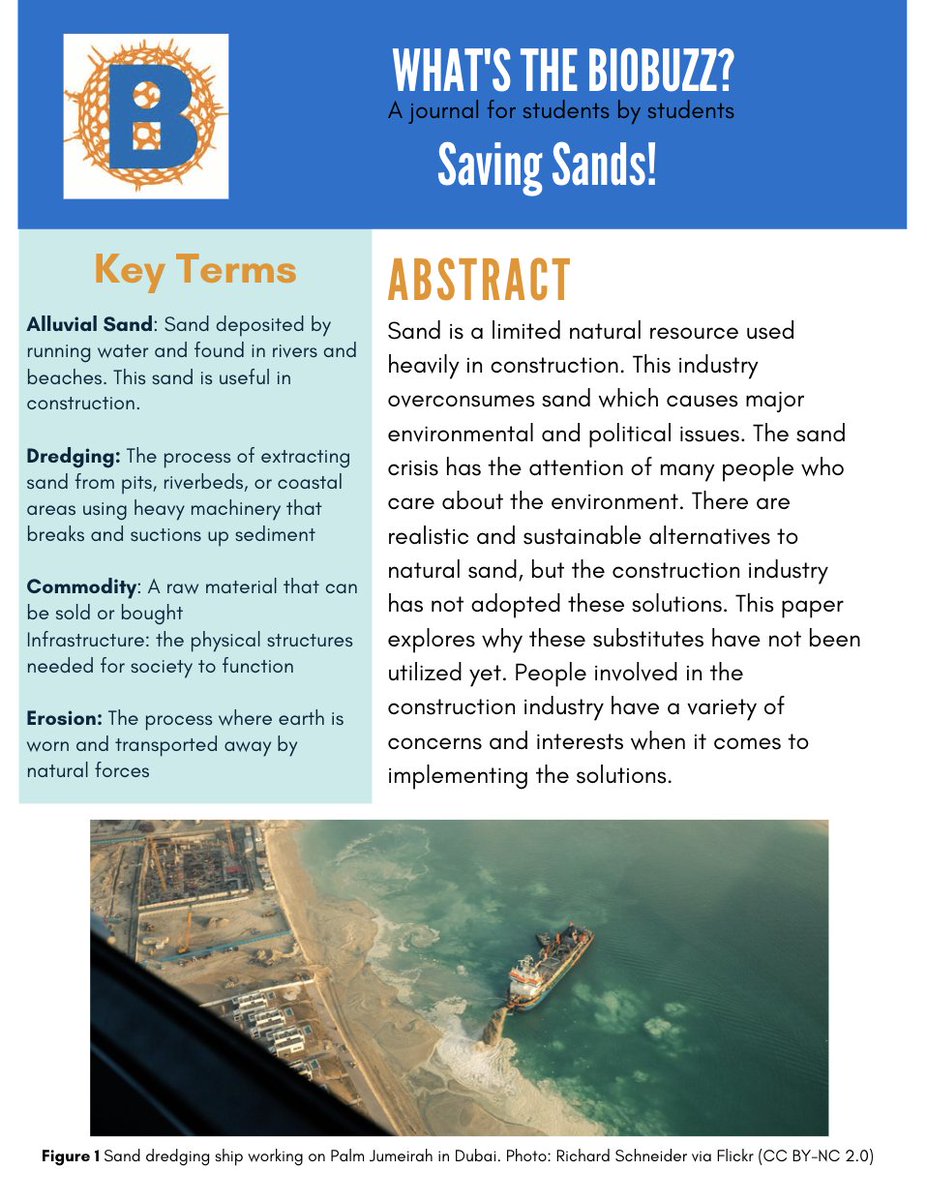 BioBus's tweet photo. Among her myriad of accomplishments are completing our pedagogy training 📚, teaching Mobile Lab Programs in Boston and NYC 🚎, and even designing a curriculum and publishing a BioBuzz article about the sand crisis and the construction industry! 🏗️🏝️ https://t.co/Fqgn6GVZA3