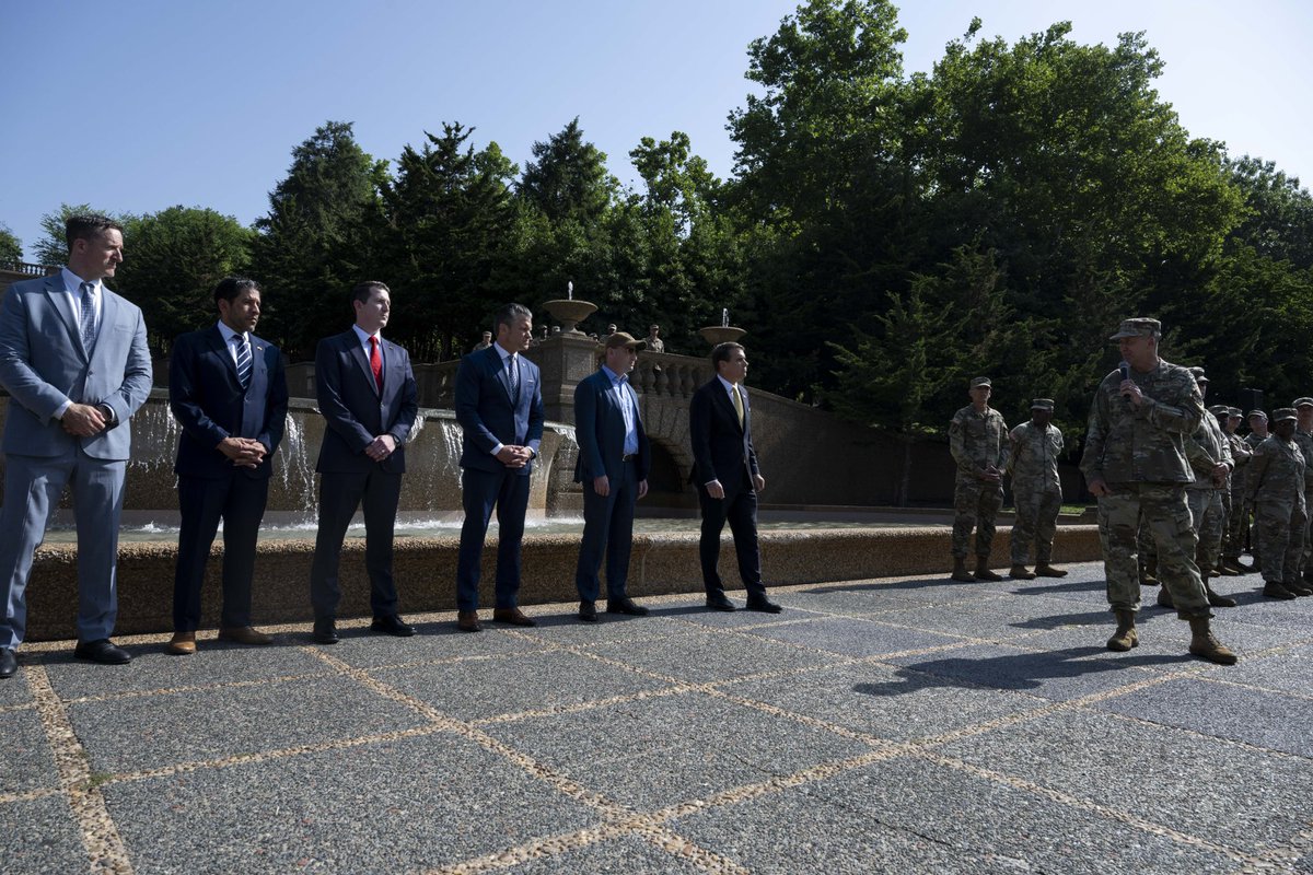 SecWar's tweet photo. Thanks to the heroic actions of these National Guardsmen—our nation’s capital is SAFE AND BEAUTIFUL ONCE AGAIN! https://t.co/df6VJqJM1r