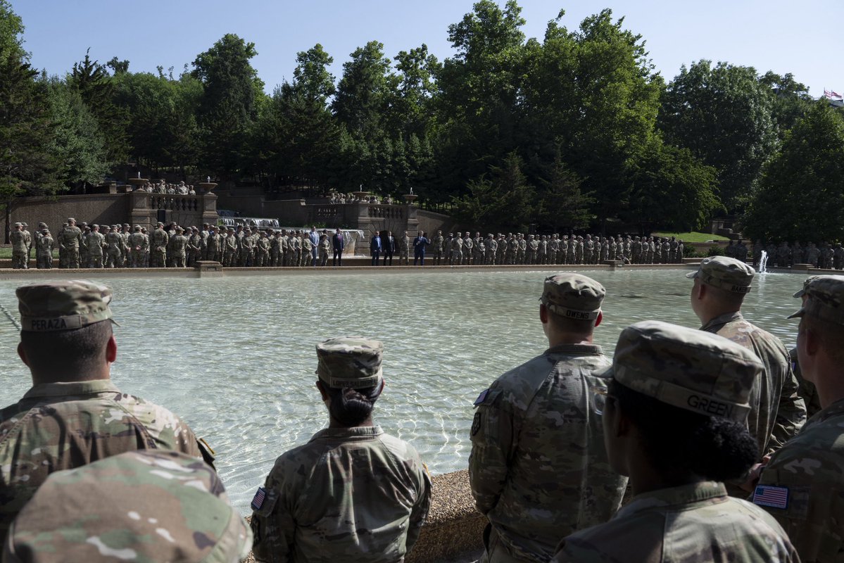SecWar's tweet photo. Thanks to the heroic actions of these National Guardsmen—our nation’s capital is SAFE AND BEAUTIFUL ONCE AGAIN! https://t.co/df6VJqJM1r