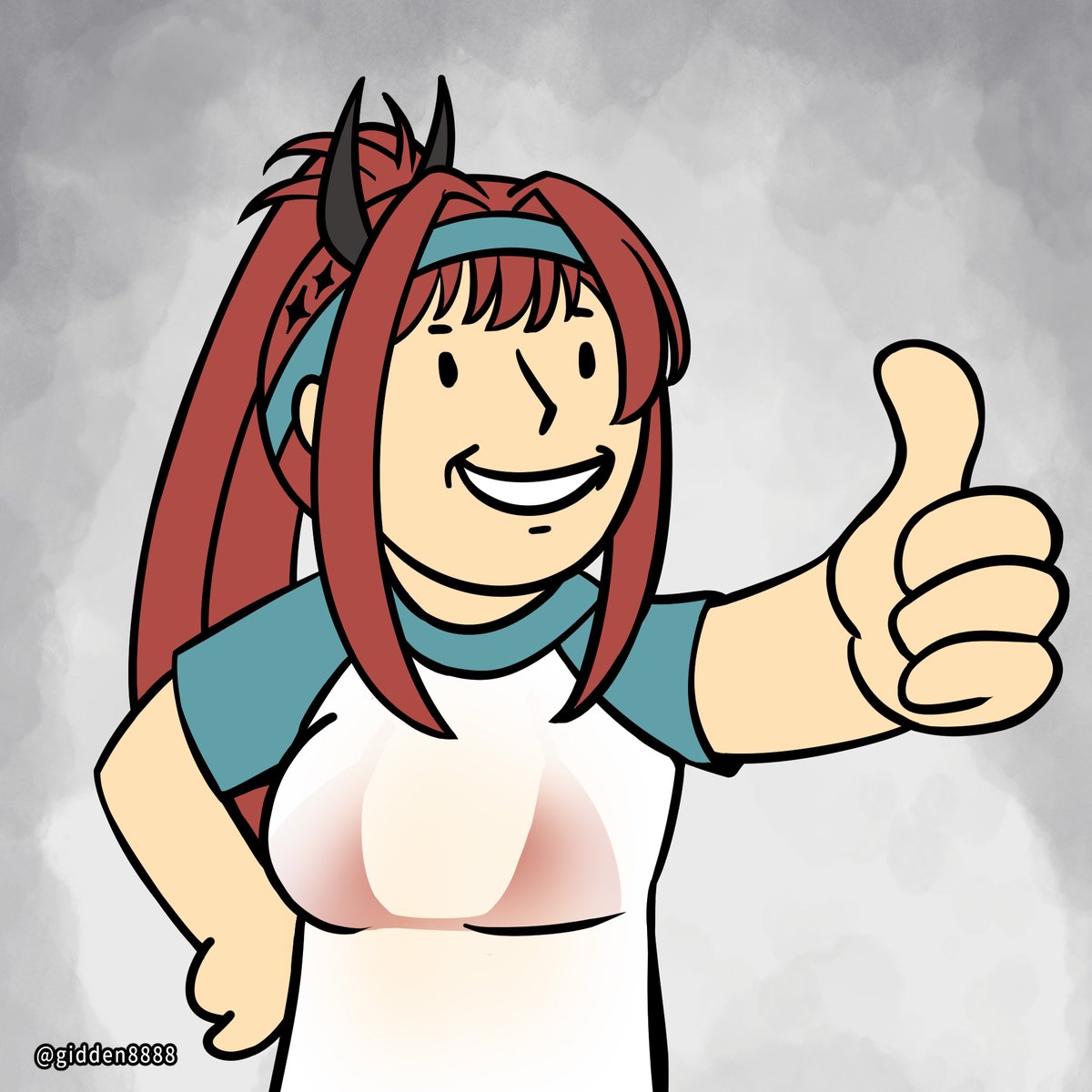 gidden88888's tweet photo. Rapi gives you a thumbs-up #NIKKE https://t.co/ewU11XYYL9