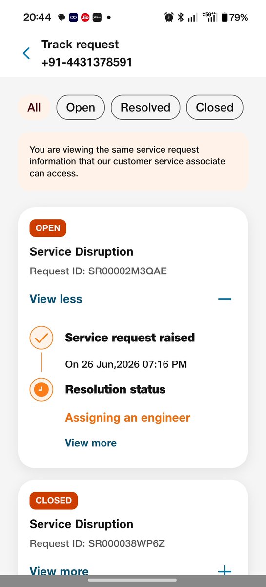 Impratik787's tweet photo. @JioCare There is  no such message shown..kindly resolve my issue. https://t.co/MY6XFtamIf