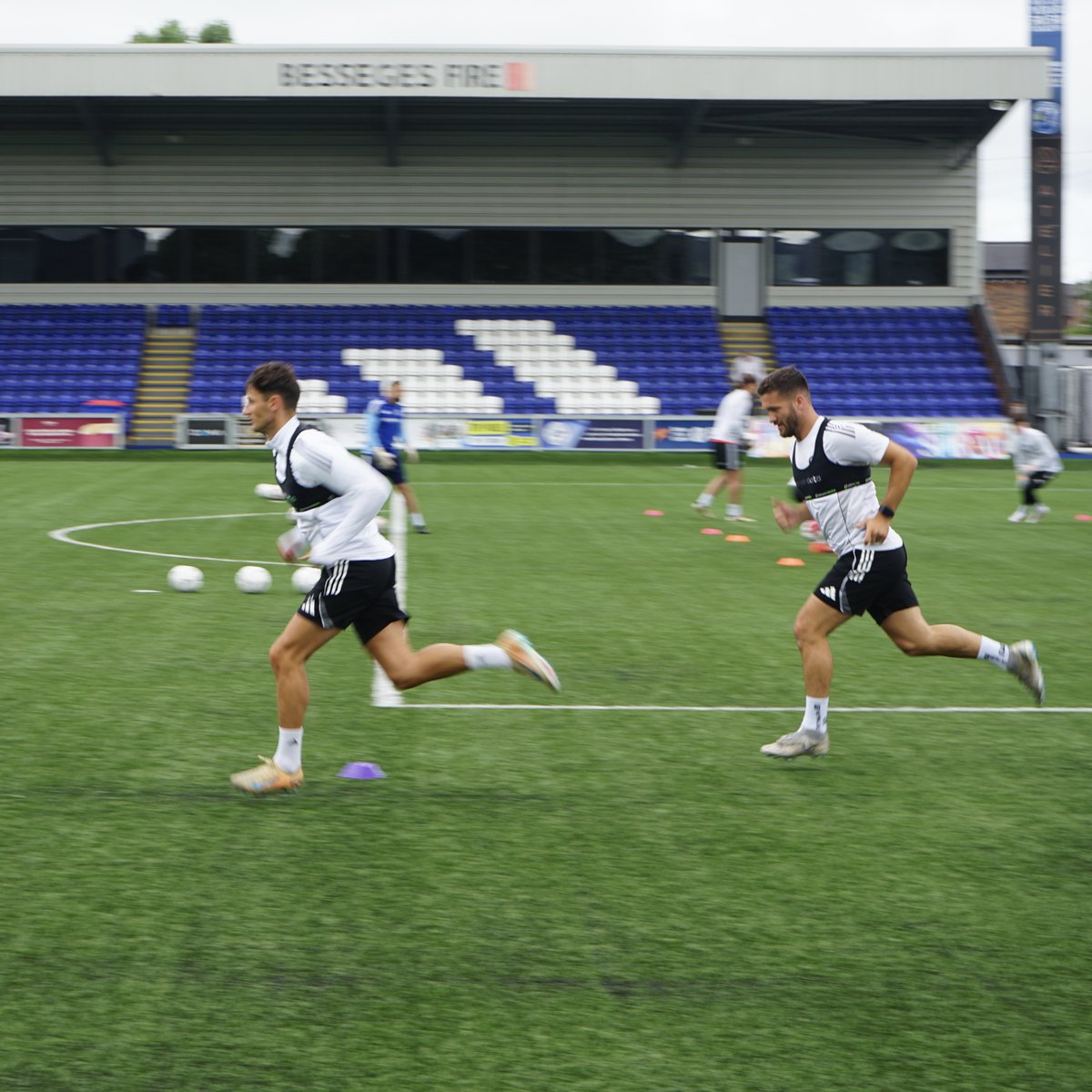 thesilkmen's tweet photo. 😅 The lads were certainly put through their paces today and will sleep well tonight!

👊 We go again, tomorrow! 

#AgainstAllOdds 💙 https://t.co/mrnDOcTc1e