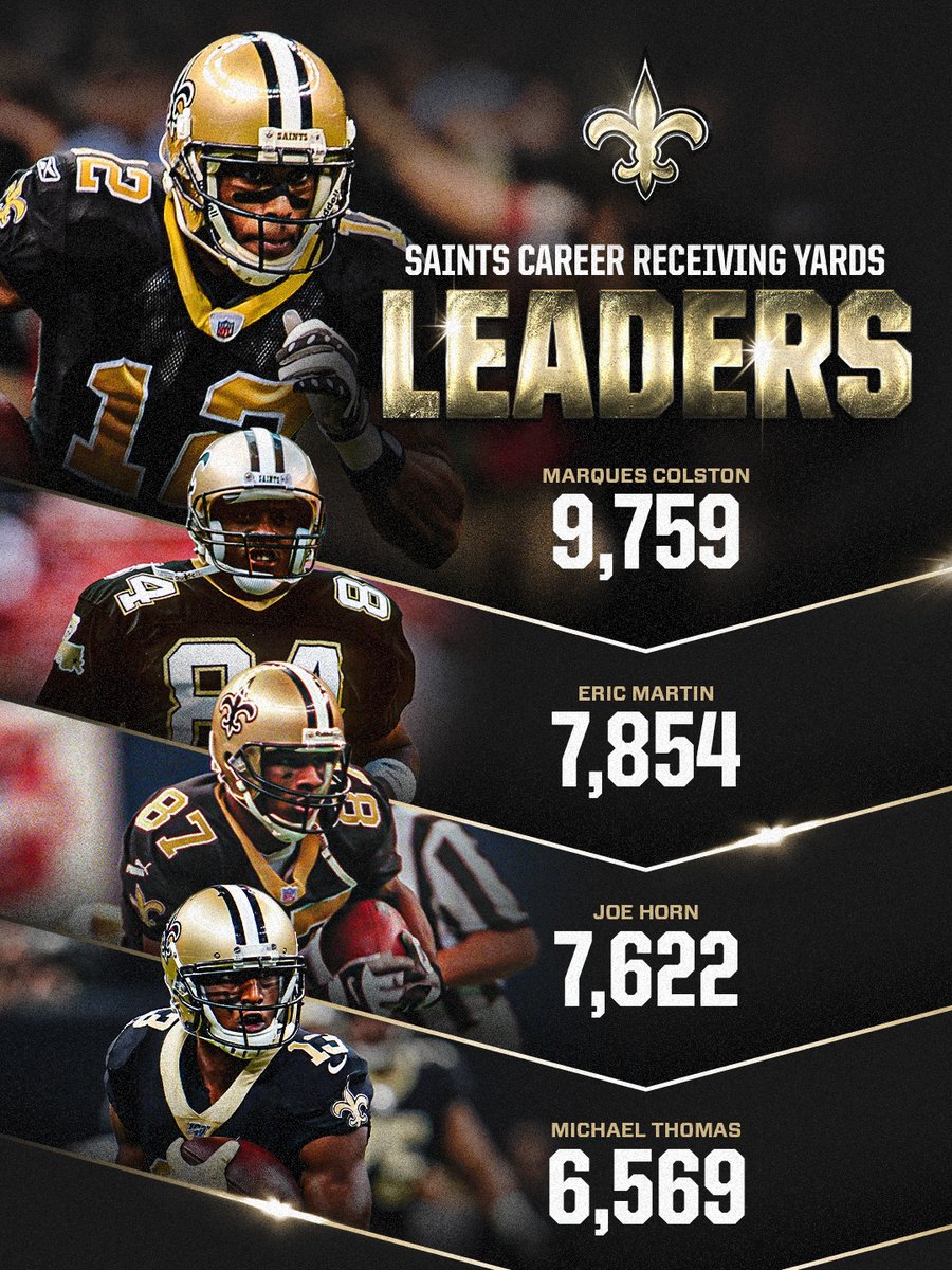 Saints's tweet photo. Lots of receptions in this group 🤘 https://t.co/DkG3HS1Tf3