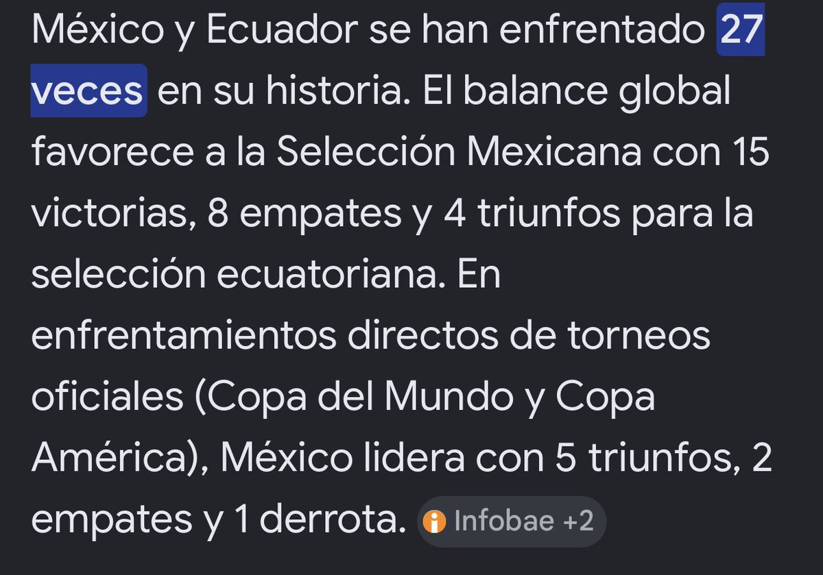 JopPerazza's tweet photo. @CRIturralde1 Pues México ha jugado 15 partidos mejores de su historia, contra solo 4 de Ecuador, por que solo buscan conspiraciones y no ven la realidad, somos superiores a ellos en la historia, y les hemos ganado hasta es su casa, en su torneo. https://t.co/7AEvXCAYsJ
