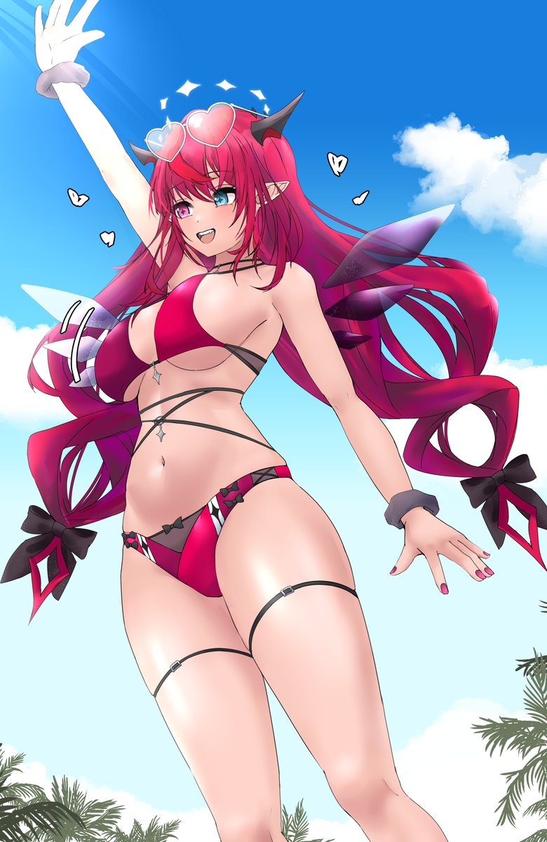 aidoruhakase's tweet photo. HiRyS! It's BeachRyS! Coming to bring some hope to the hot, hot summer!
#IRySart https://t.co/dH4YbDbgDI