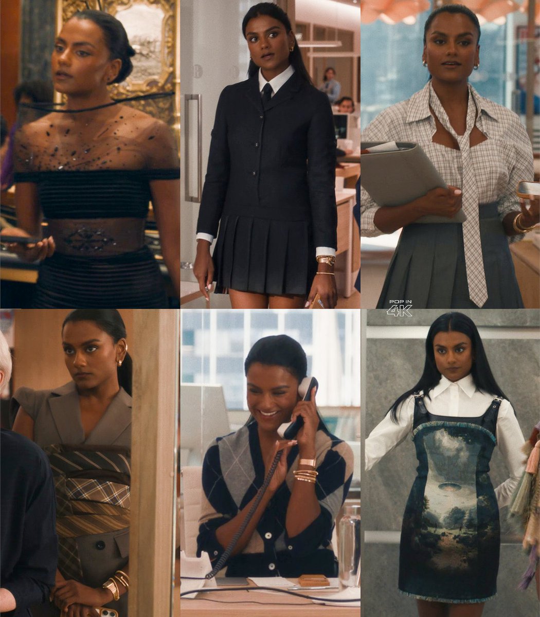 femmegods's tweet photo. simone ashley’s looks in ‘the devil wears prada 2’ https://t.co/g53Xa6QVGw