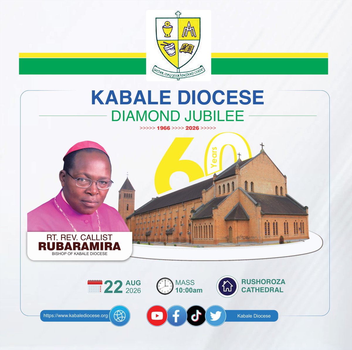KabaleDiocese66's tweet photo. An abundant harvest for our Diocese as we celebrate Diamond Jubilee. With grateful hearts, we thank God for the precious gift of the priestly vocation. We entrust to His loving care all candidates. May they remain faithful, humble &amp; courageous shepherds after the Heart of Christ. https://t.co/nUzfWWuc3s
