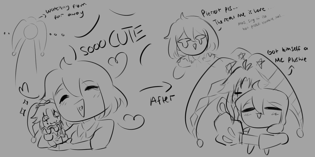 Art_SnowLand's tweet photo. Just a silly doodle in my head hehe :3c
((forgive me Pierrot, let's cuddle))
#tfc #thefreakcircus https://t.co/jjqrLzKaKj