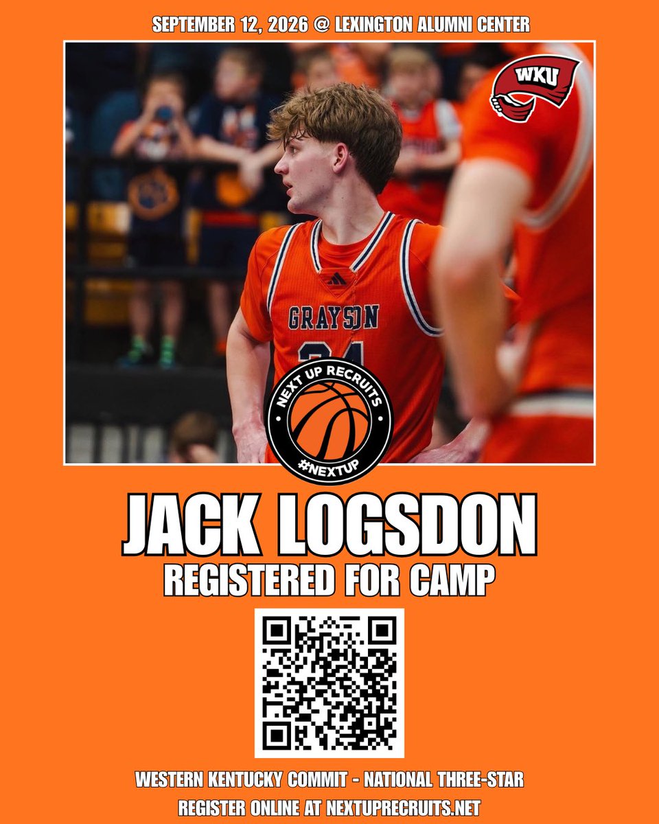 NextUpRecruits's tweet photo. NEW: 2027 - 6’6 SG Jack Logsdon (@JackLogsdon_24) of Grayson County (Leitchfield, Ky.) has registered for NextUpRecruits Elite Camp on September 12th at The Alumni Center in Lexington, Ky. 

Logsdon, the Western Kentucky commit is a national ranked three-star. https://t.co/OZ3jBTfTBA