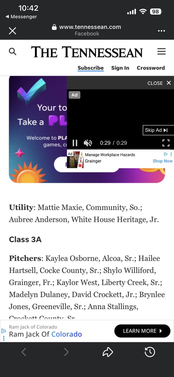 Aubreezy09's tweet photo. So excited to be named to the 2A All-State Team! Especially really exciting to be named alongside one of my @SouthernForce09 teammates Mattie! @SBRRetweets @CoastRecruits @SoftballDown https://t.co/dOVbkrNyJn