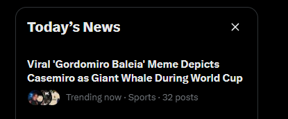 AndrRodrig16768's tweet photo. Casemiro as Giant Whale During World Cup. https://t.co/XmP48ISofJ