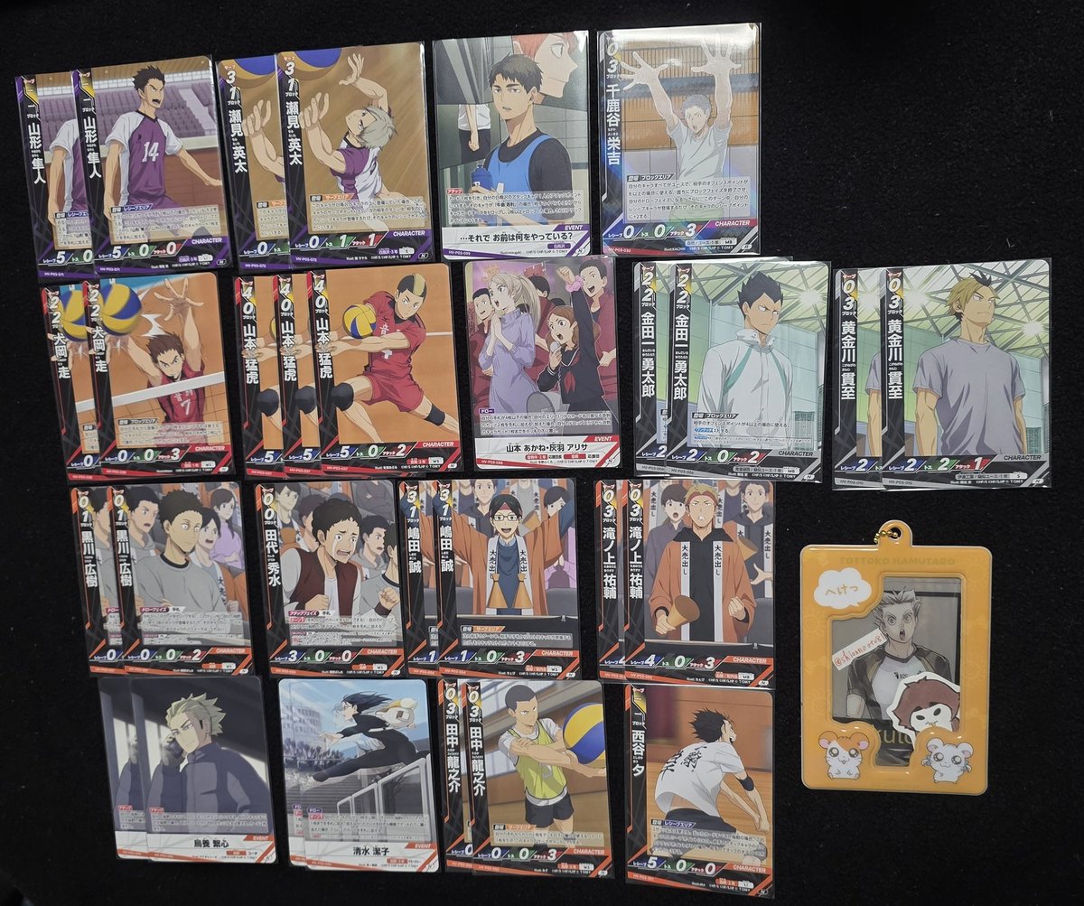 shionnooto81's tweet photo. ハイキュー バボカ カード プロモ 3弾 ユース ジャンプカーニバル 交換

譲:画像 (画像1～4)
求:木兎 日向 など (リプ画像)

都内手渡し、3枚～郵送可能。比率はご相談ください。よろしくお願いします! https://t.co/MYeFK8V1sP