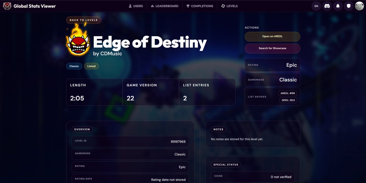 gsv_gd's tweet photo. It has been a WHILE since we sent any previews of our upcoming updates, so enjoy this screenshot dump of our work in progress v3 update for Global Stats Viewer!!!!  We're aiming for v3 to be a massive overhaul of everything in the site, with new features &amp; massive upgrades 🧵 https://t.co/fZ6mG5SH9e
