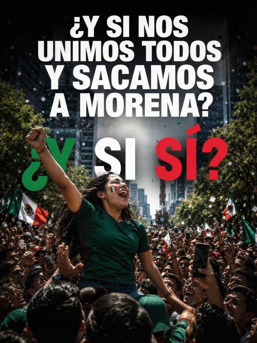 Hisoymario's tweet photo. ¿ Y si nos unimos todos y sacamos a morena ?

¿ Quien se apunta ? https://t.co/JH4NTq5l0x
