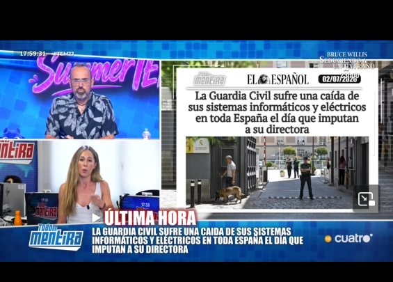 VeroLinda2021's tweet photo. El día q imputan a la directora de la Guardia Civil se les cae todo el sistema informático......
Otra razón más para q dimita porque es gafe #TEM2J https://t.co/C3PPbCVtJl
