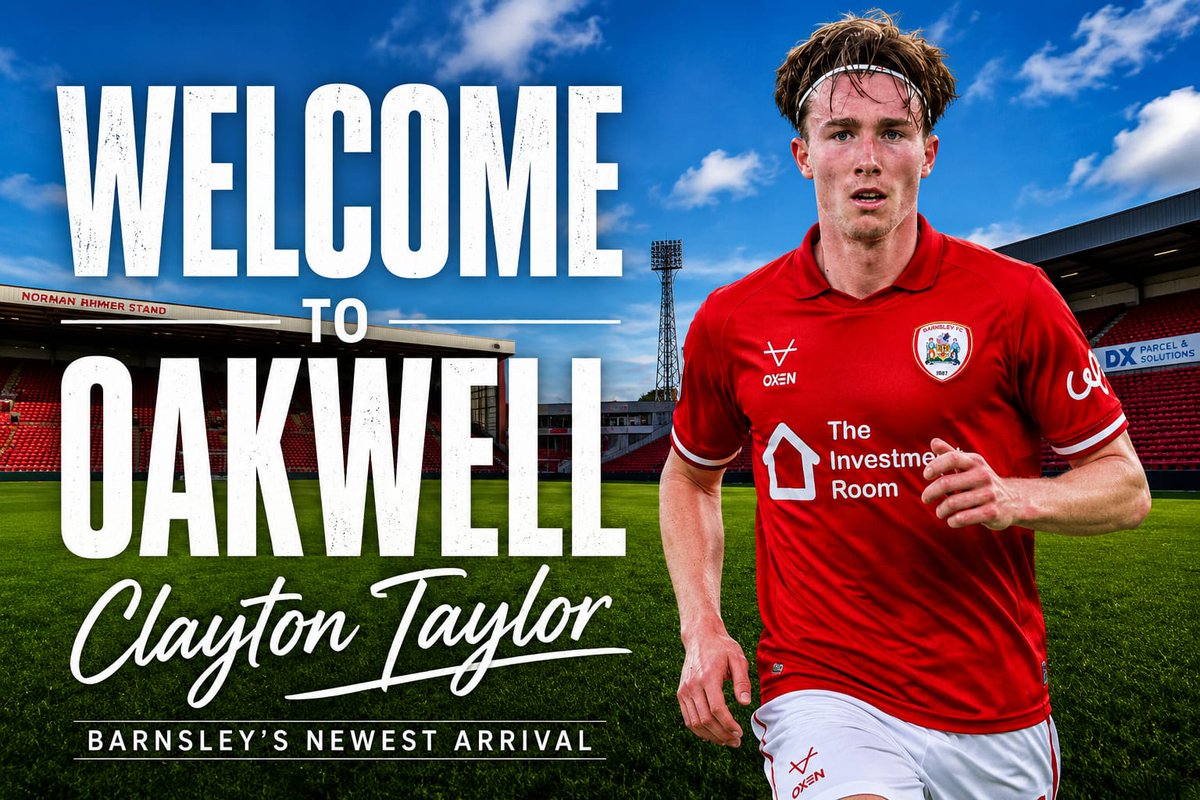OakwellHub's tweet photo. Barnsley have completed the signing of Australian winger Clayton Taylor on a three-year deal.

The 22-year-old arrives from Newcastle Jets, where he scored 24 goals in 79 appearances, including 9 goals and 4 assists in an outstanding 2025/26 campaign. His performances also earned him Australia U23 recognition.

Quick, direct and fearless in one-on-one situations, Taylor looks a perfect fit for Daniel Stendel's high-intensity style.

We'll bring you the full contract details as soon as they're confirmed.

Welcome to Oakwell, Clayton! 
What do you make of Barnsley's latest signing, Reds? 👇