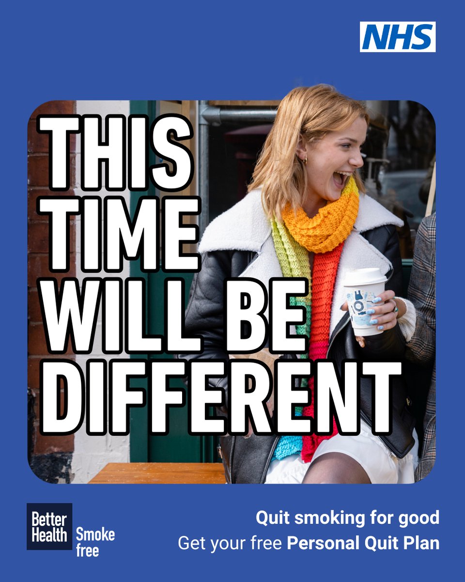 SunlightGP's tweet photo. Ready to make this time different? 🚭 Get access to 24/7 support, track your health improvements and monitor how much money you save when you quit smoking.
Download your Personal Quit Plan ➡️ https://t.co/1ax9G80pGe
#BetterHealth #SmokeFree https://t.co/nOqhIEpOL7