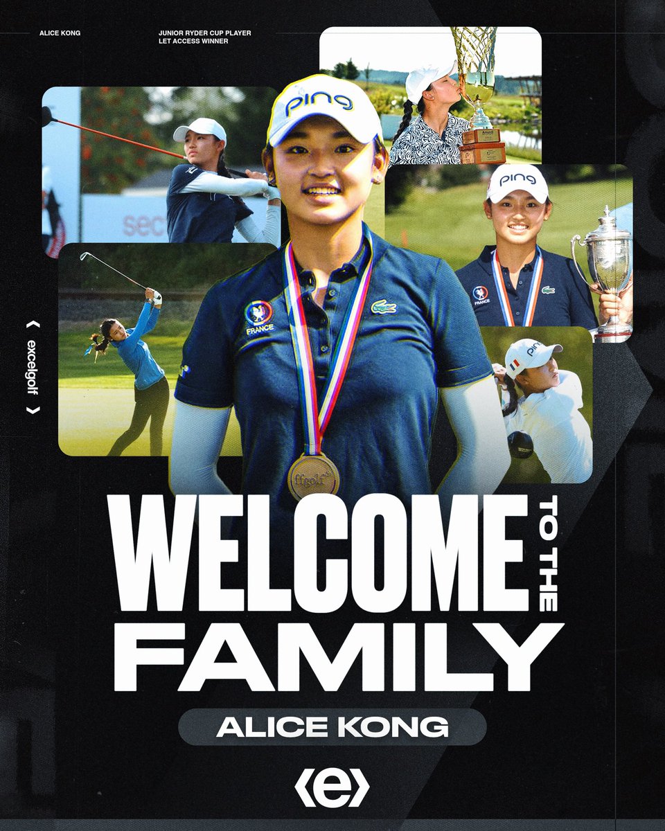 excelsm's tweet photo. Junior Ryder Cup player, LET Access winner, and incoming Florida Gator! 🐊 

Welcome Alice Kong to the <e> family! #exceling https://t.co/0FLX9udqUt