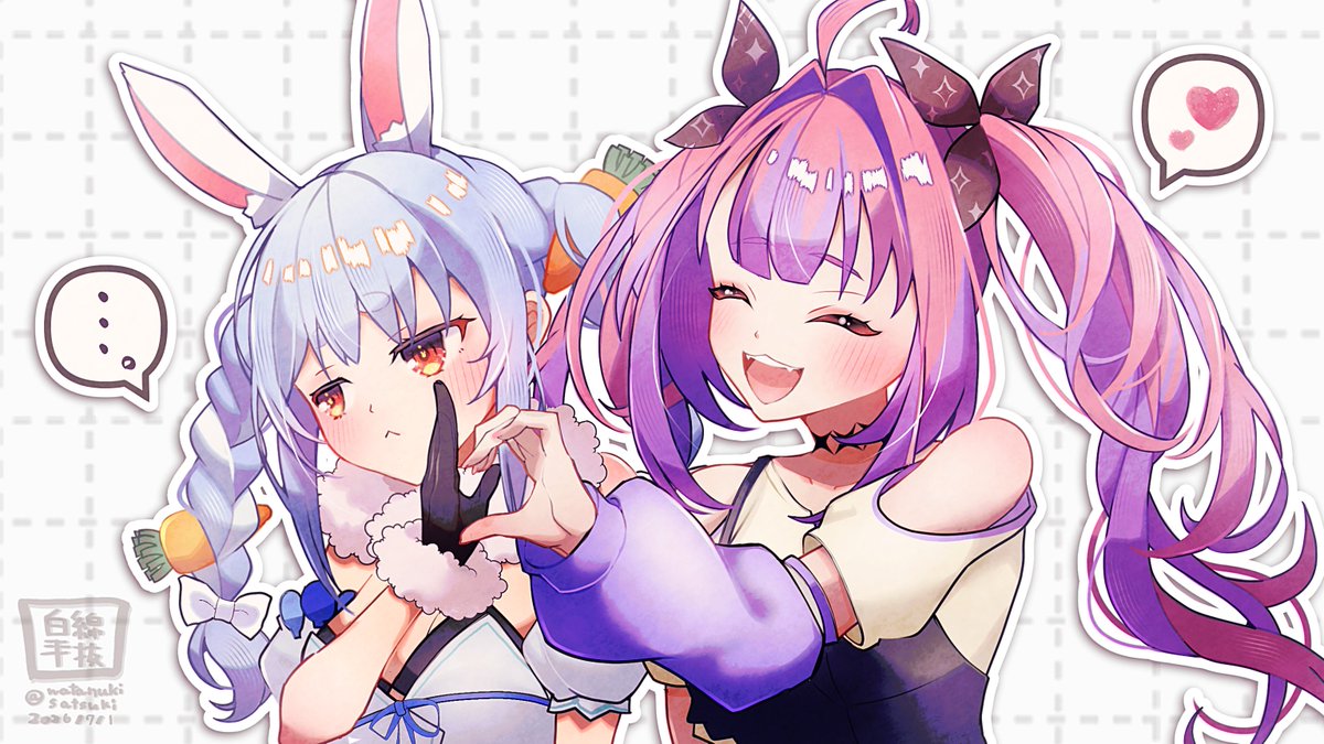 watanukisatsuki's tweet photo. ぺこヴィヴィで断固拒否ポーズ🫸❌🫶

#ぺこらーと #ヴィヴィメイク https://t.co/E5vyYG2IHD