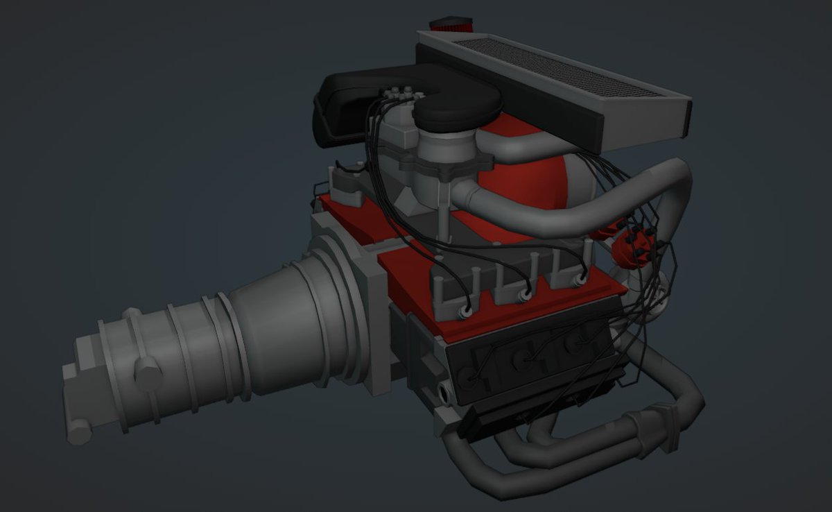 traktor3D's tweet photo. #robloxdev #blender3d Porsche Flat 6 3D Model https://t.co/6zps0NyFjB