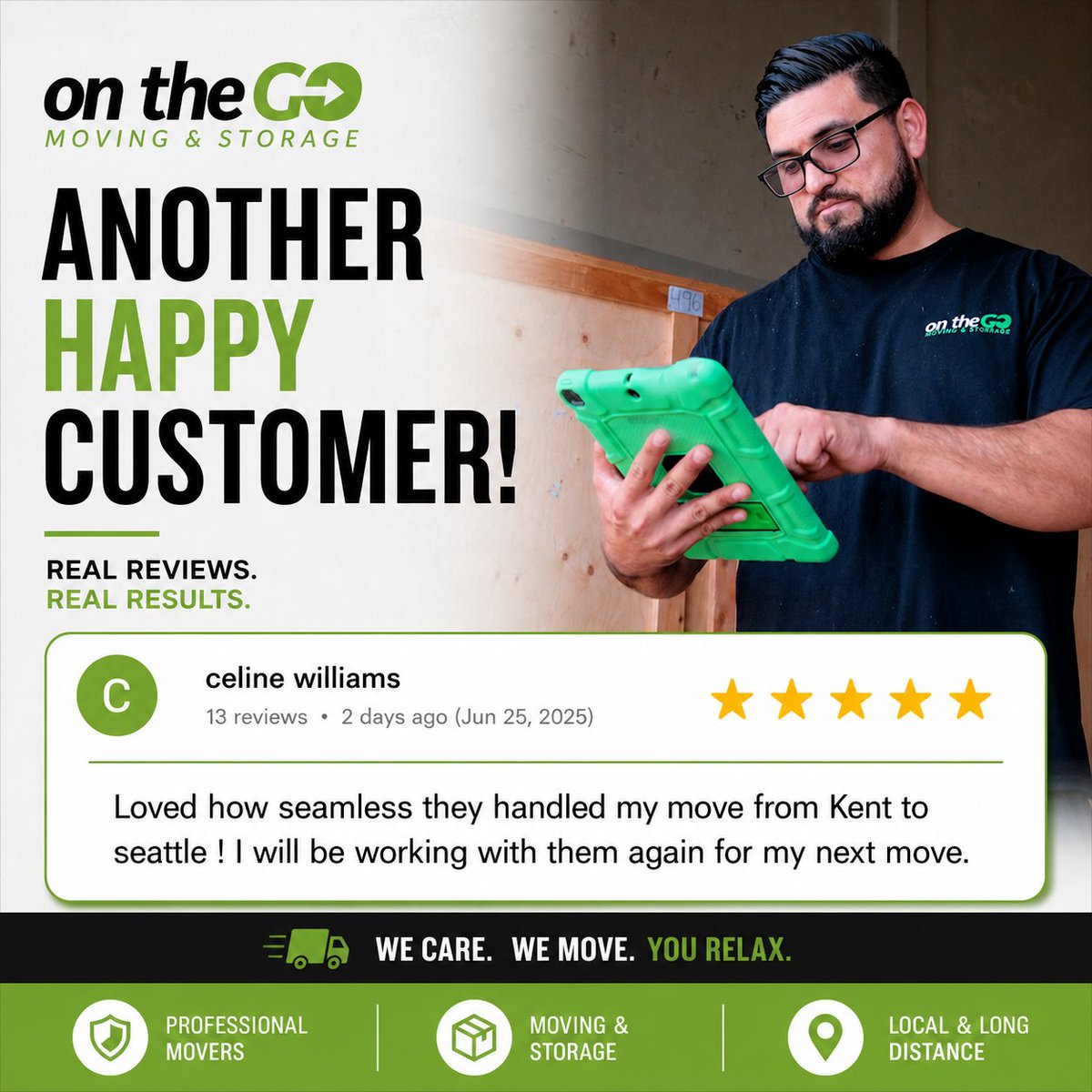 onthegomoving's tweet photo. Need a stress-free move? 🚚 At On the Go Moving &amp; Storage, we deliver 5-star service in Redmond &amp; greater Seattle. Trust us for a seamless move. Ready to make your next move hassle-free? #OnTheGoMoving #SeattleMovers https://t.co/o7mUTWAcVd