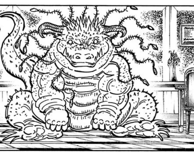 itorasu's tweet photo. マラヤームの守護霊獣はドラゴンで蛇モードと、獣モードで切り替わる

異空間の時だけ獣に変わるのかなとも思ってたけど、これはミスリードかも

霊獣の能力ならマラヤームが寝た時とか、エネルギー切れの時に空間移動が解かれそうだけど、まだその描写はなし

#ハンターハンター #HunterXHunter #hxh https://t.co/aJE9SaIiBn