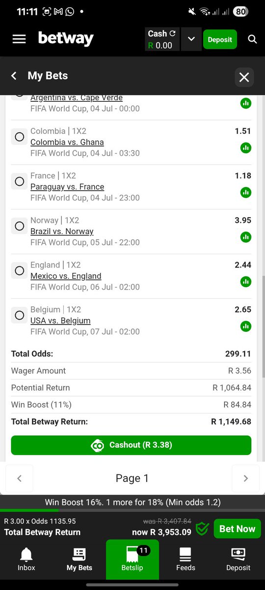 Green_beanz1's tweet photo. STRAIGHT Win

I just placed a bet with Betway. Tap here to copy my bet or search for this booking code in the Multi Bet betslip BW605D8F6B https://t.co/rFIk8rPSG8