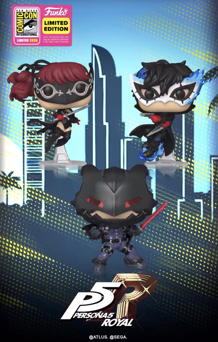 DisTrackers's tweet photo. First look at SDCC exclusive Persona Pops! Violet is an LE and only at the booth.
.
#Persona #SDCC #Collectibles #Funko #FunkoPop https://t.co/LrPdSvBmVt
